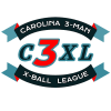 Carolinas 3 Man X-Ball League logo